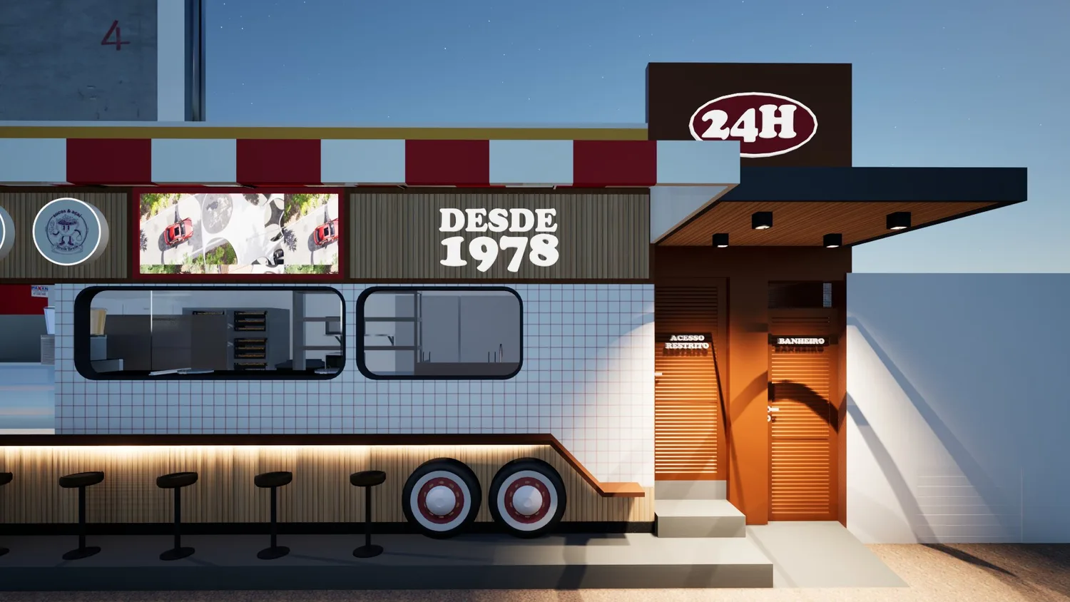 Breik Breik, Lanchonete, projeto APTAR